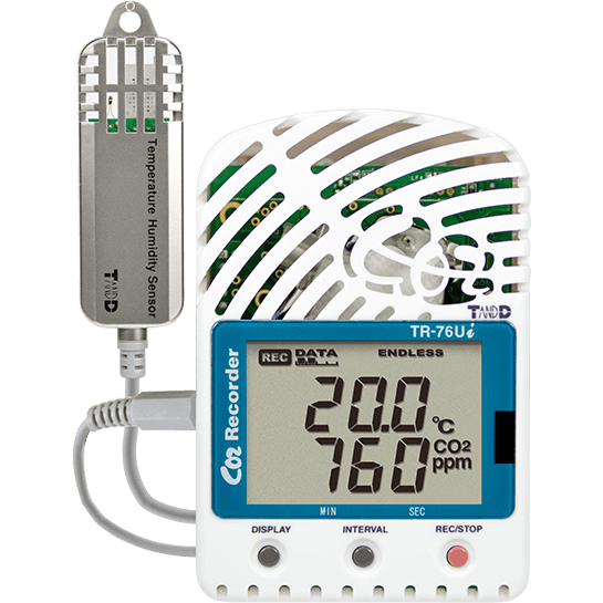 T\u0026D CO2 温湿度記録計 TR-76Ui-S 二酸化炭素濃度測定 集中家具・インテリア